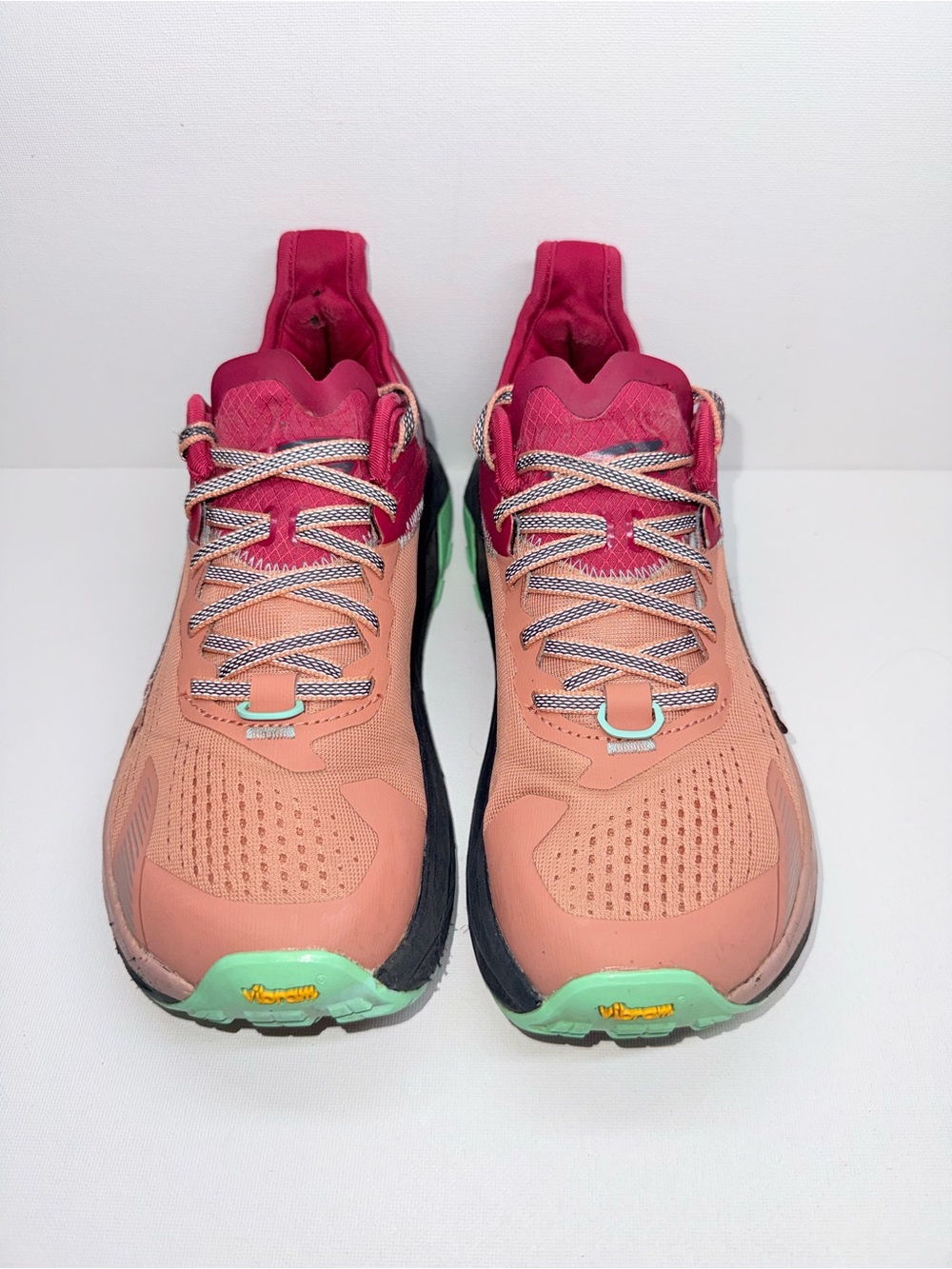 Altra Women's Olympus 5 Trail Shoes - Coral Peach & Magenta - Picture 3 of 8